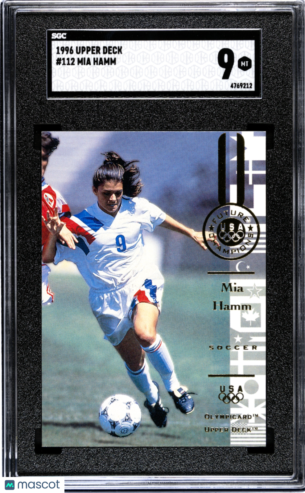 1996 Upper Deck Mia Hamm #112 SGC 9