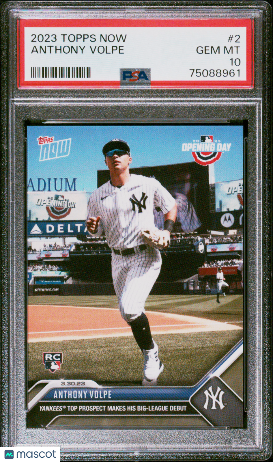 2023 Topps Now Anthony Volpe #2 PSA 10