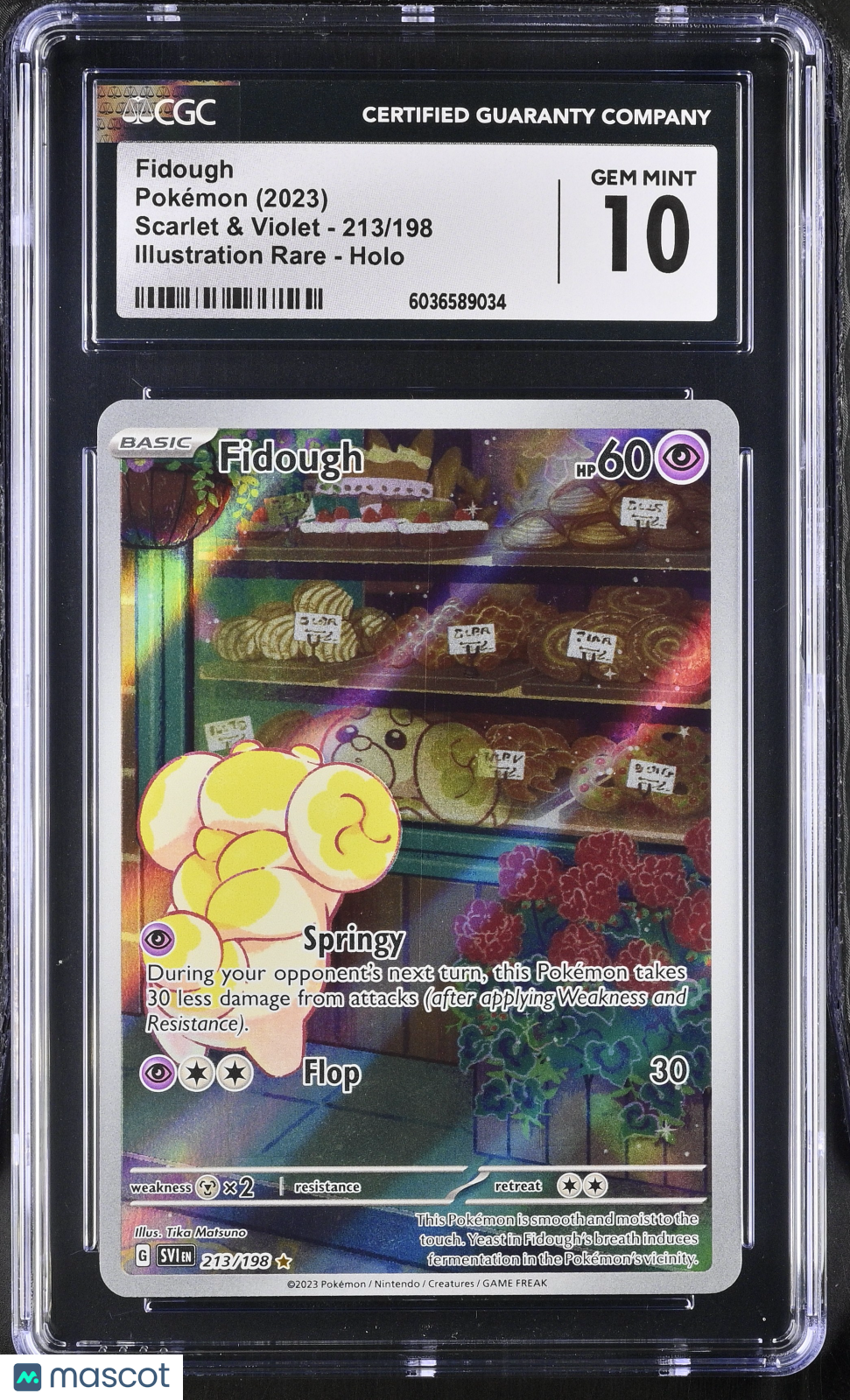 2023 Pokémon Scarlet & Violet Fidough #213/198 CGC 10