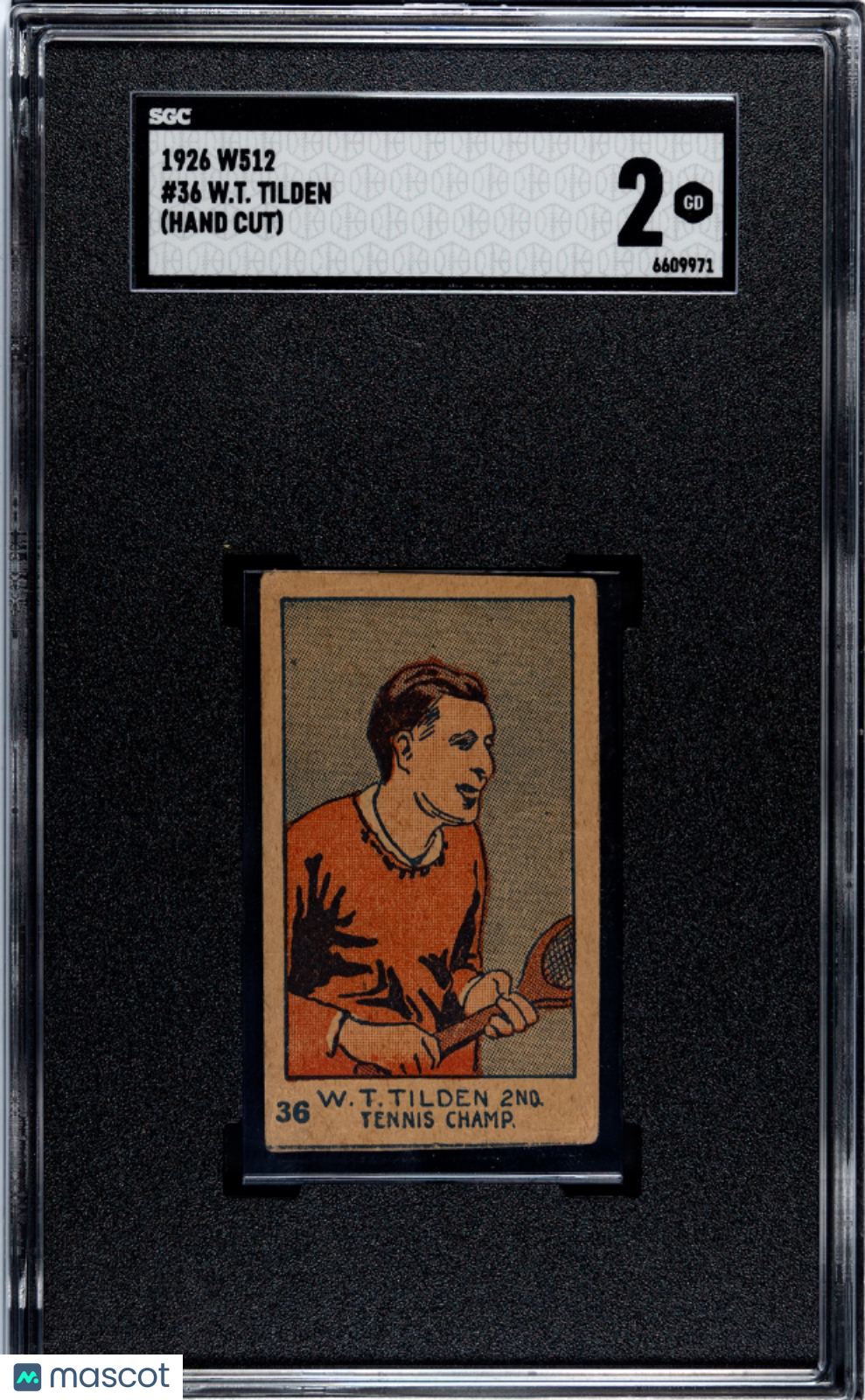 1926 W512 W. T. Tilden #36 SGC 2