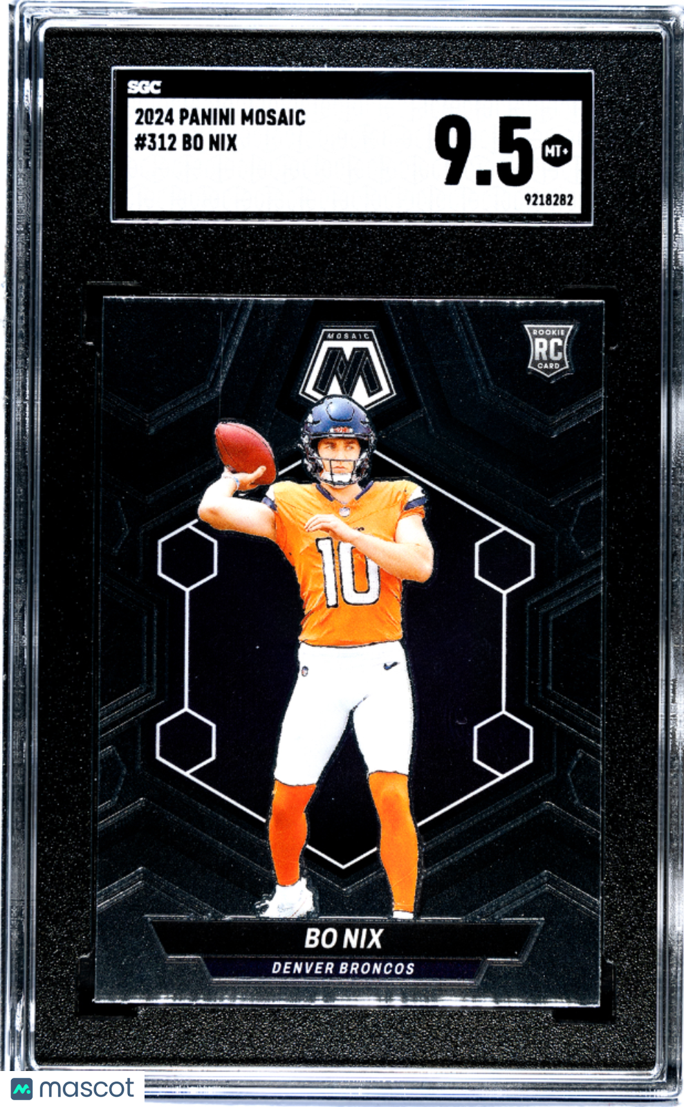 2024 Panini Mosaic Bo Nix #312 SGC 9.5