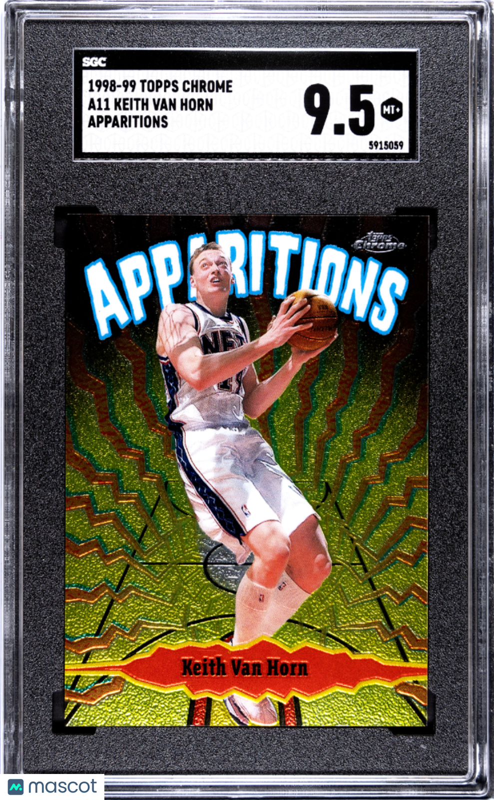 1998 Topps Chrome Keith Van Horn #A11 Apparitions SGC 9.5