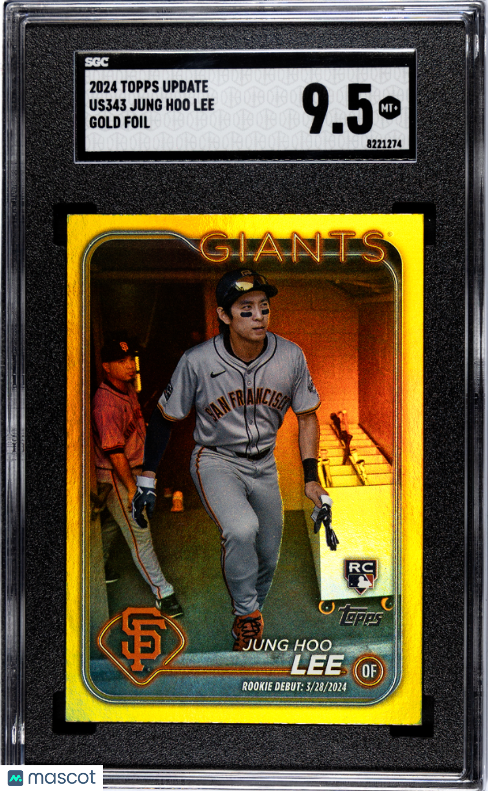 2024 Topps Update Jung Hoo Lee #US343 Gold Foil SGC 9.5