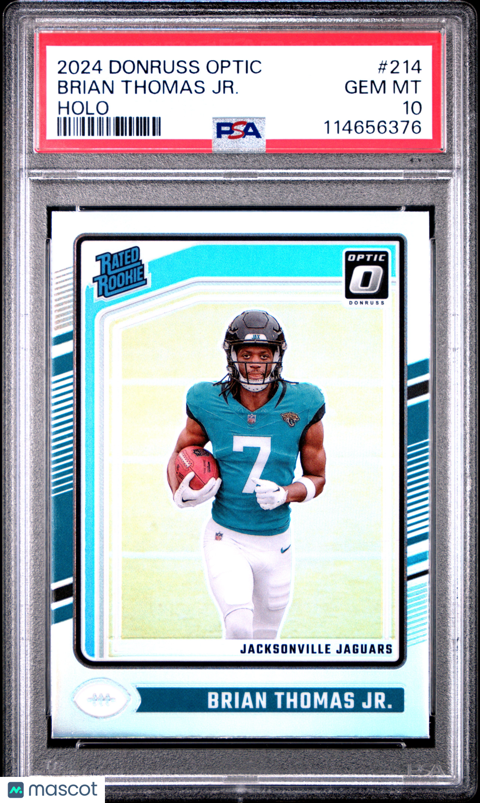 2024 Donruss Optic Brian Thomas JR. #214 Holo RC PSA 10