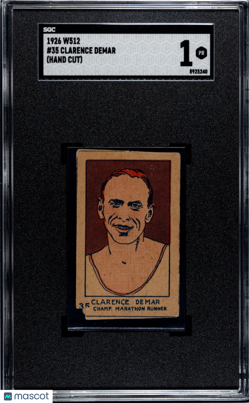 1926 W512 Clarence DeMar #35 SGC 1