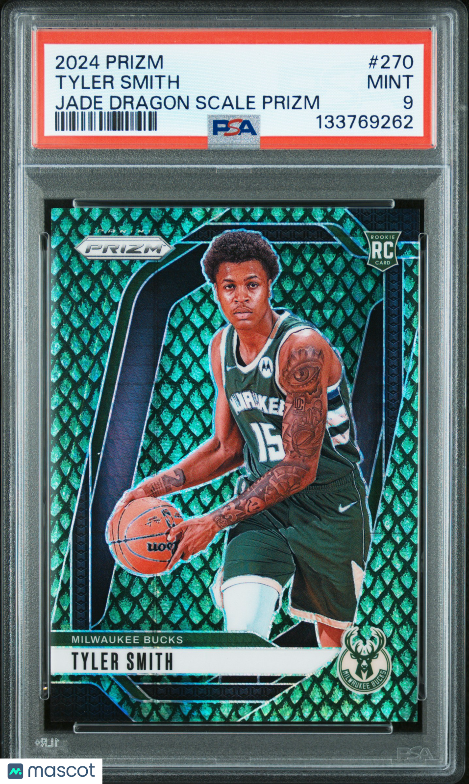 2024 Panini Prizm Tyler Smith #270 Jade Dragon Scale 30/48 PSA 9 ...
