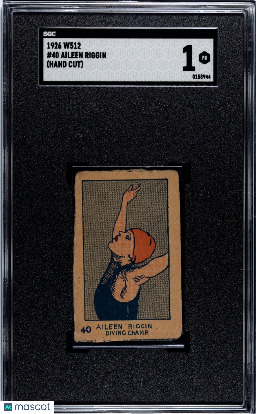 1926 W512 Aileen Riggin #40 SGC 1