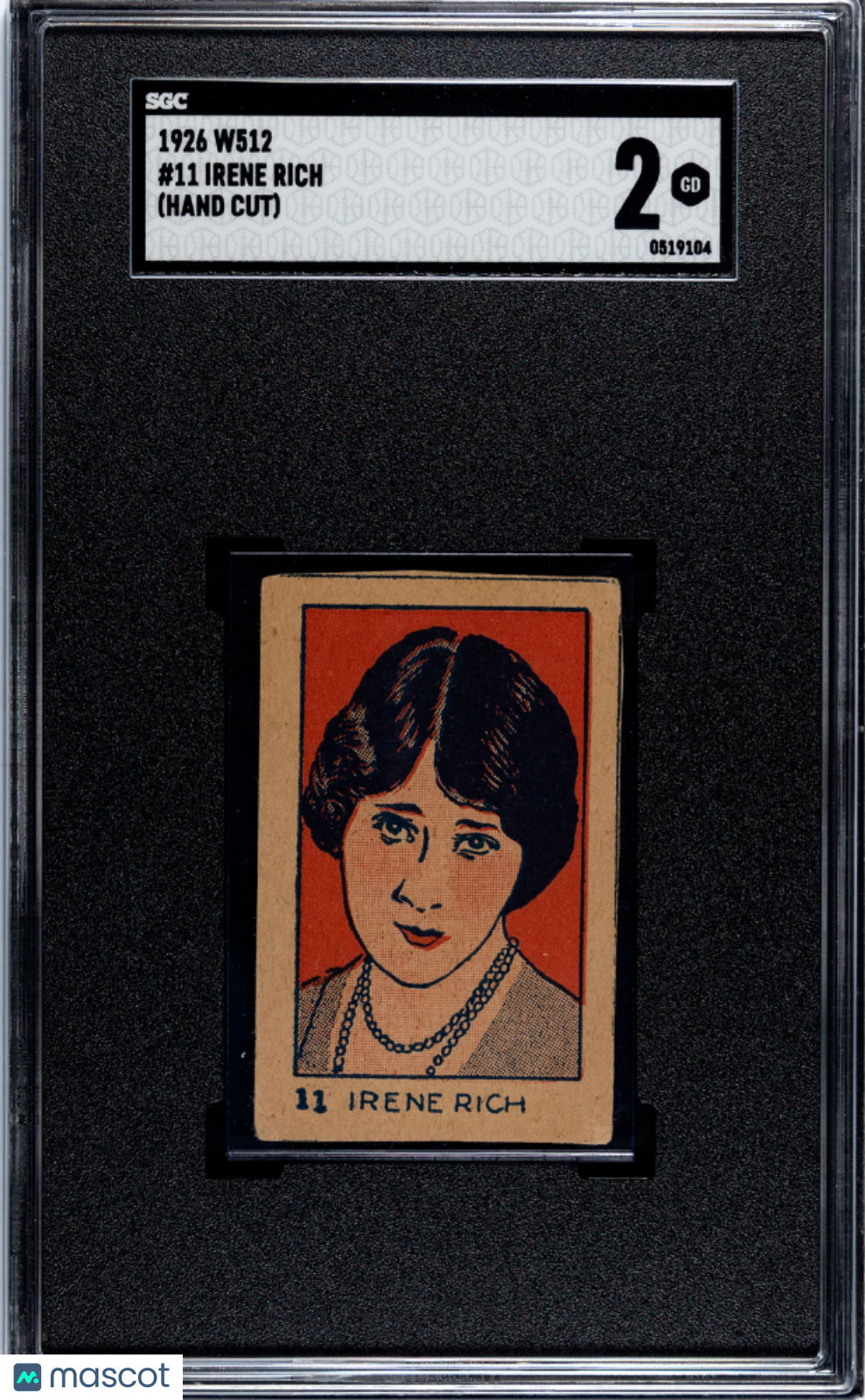 1926 W512 Irene Rich #11 SGC 2