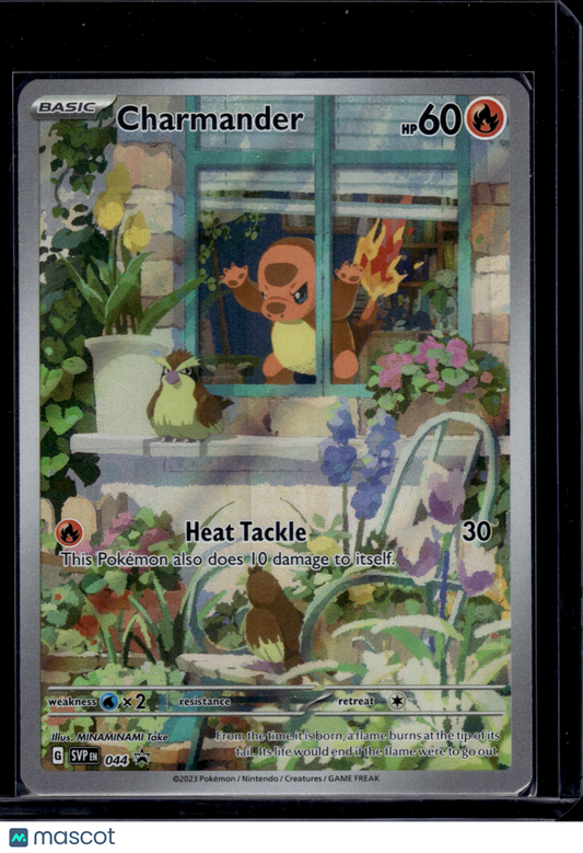 2023 Pokemon Charmander #044 Obsidian Flames Black Star Promo