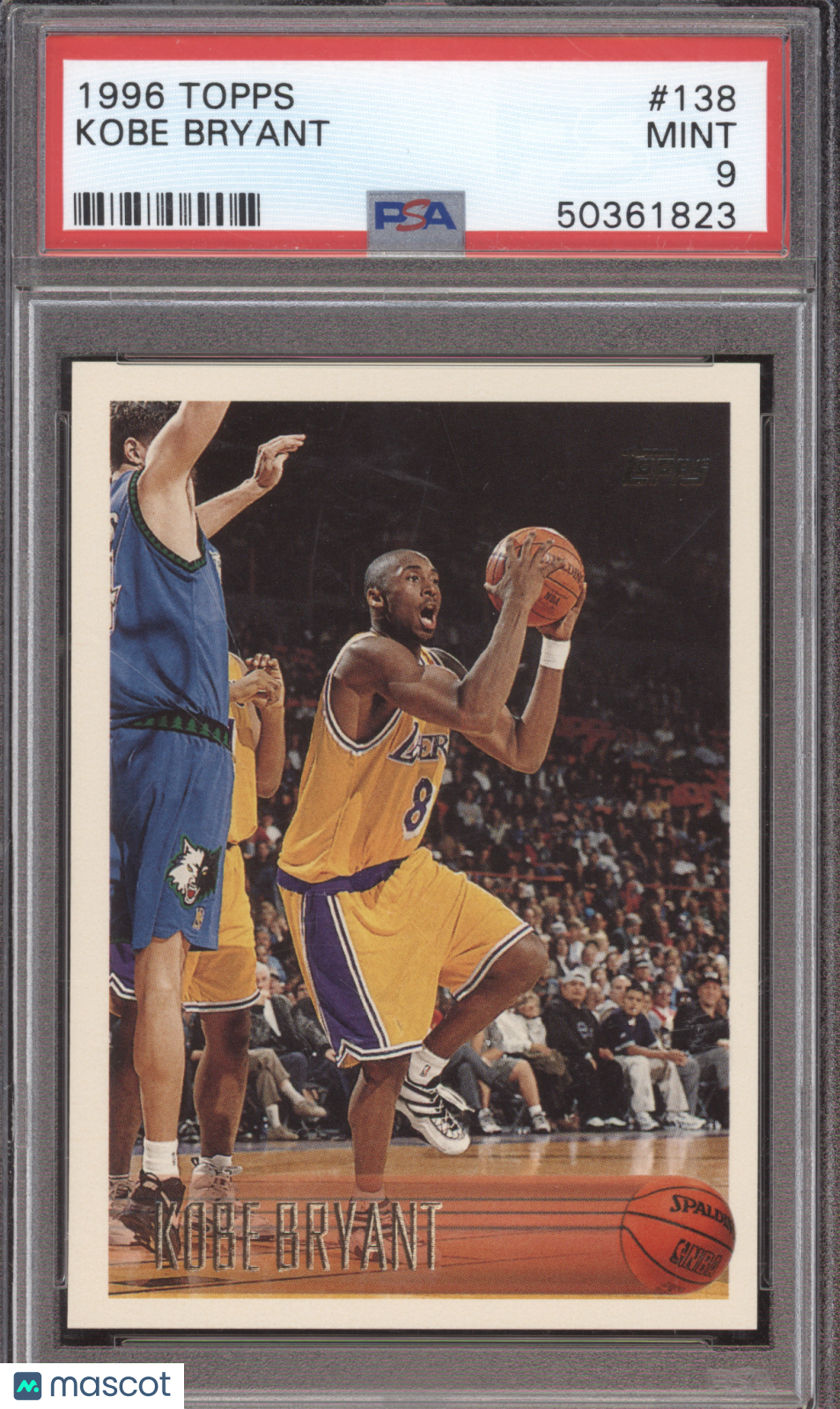 1996 Topps Kobe Bryant #138 RC PSA 9