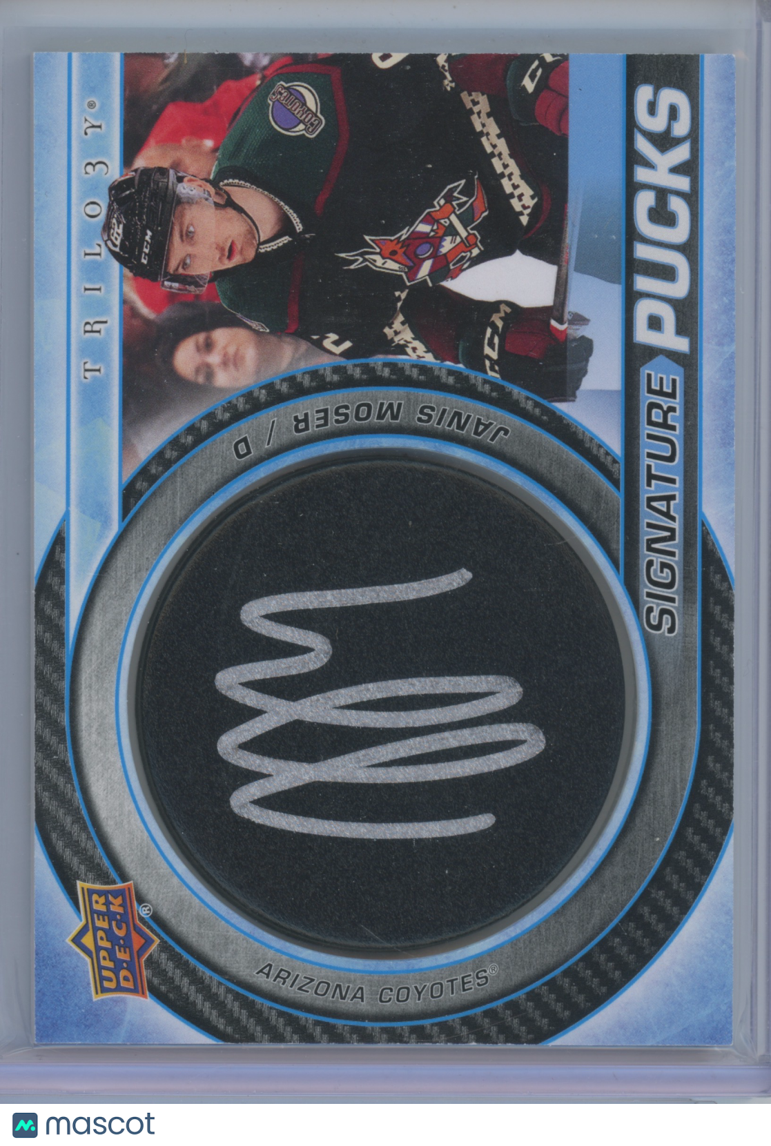 2022-23 Upper Deck Trilogy Signature Pucks J.J. Moser #SP-MO