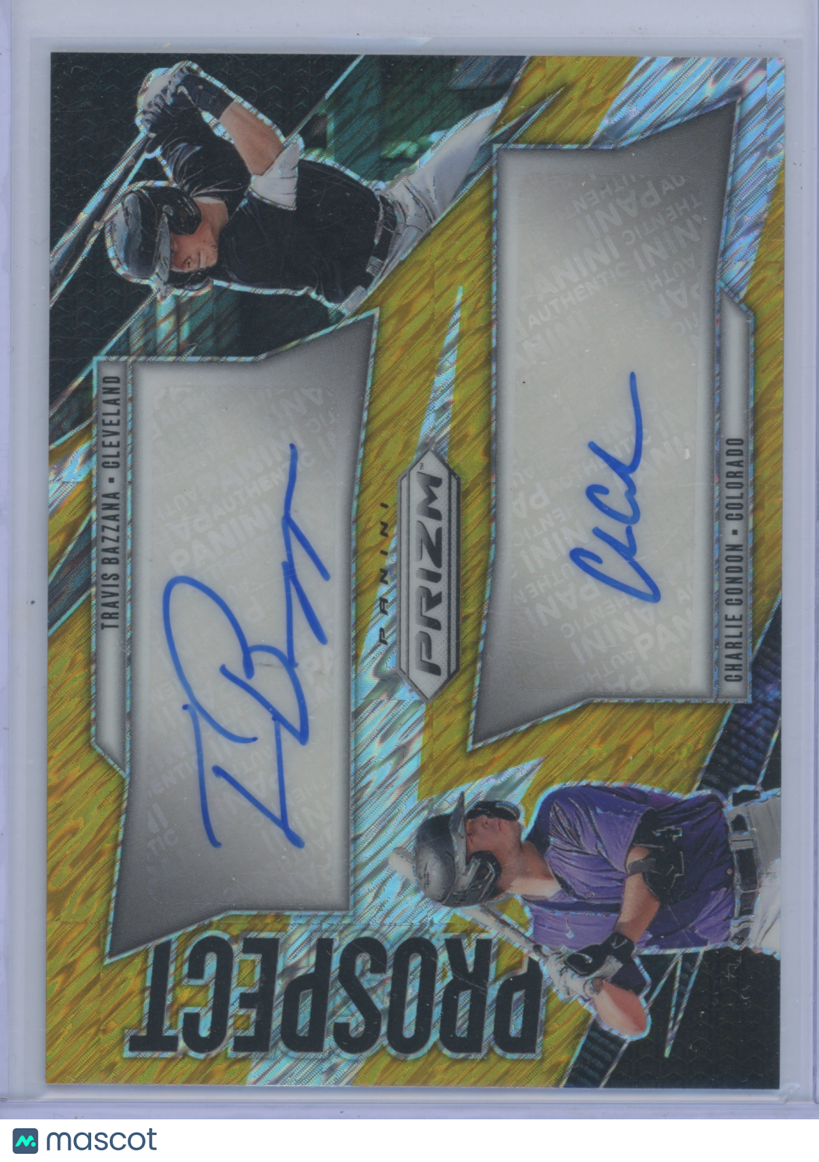 2025 Panini Prizm Charlie Condon Travis Bazzana #PD-CC Prospect Autos 1/2