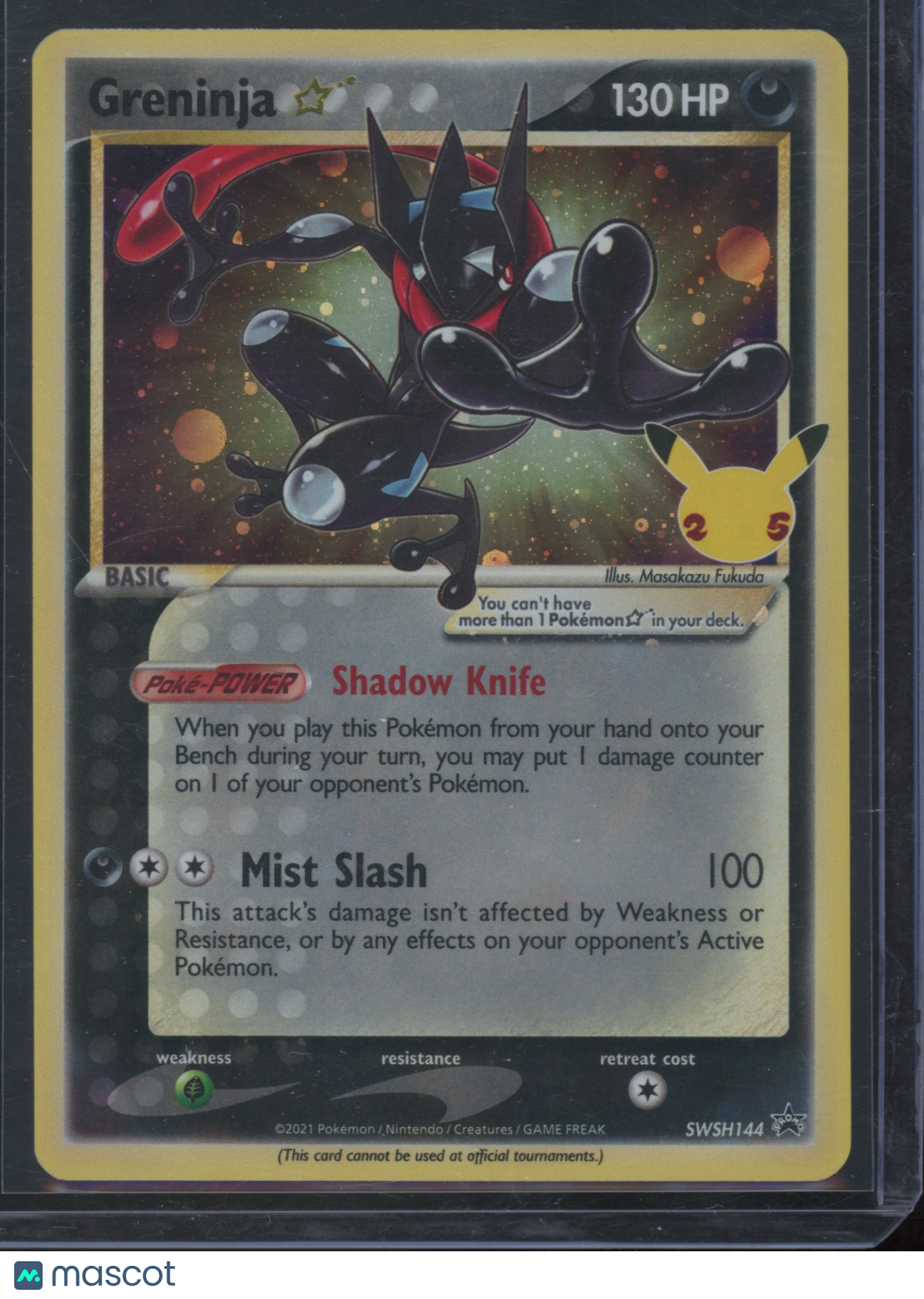 2021 Pokemon SWSH Celebrations Promo Greninja #SWSH144