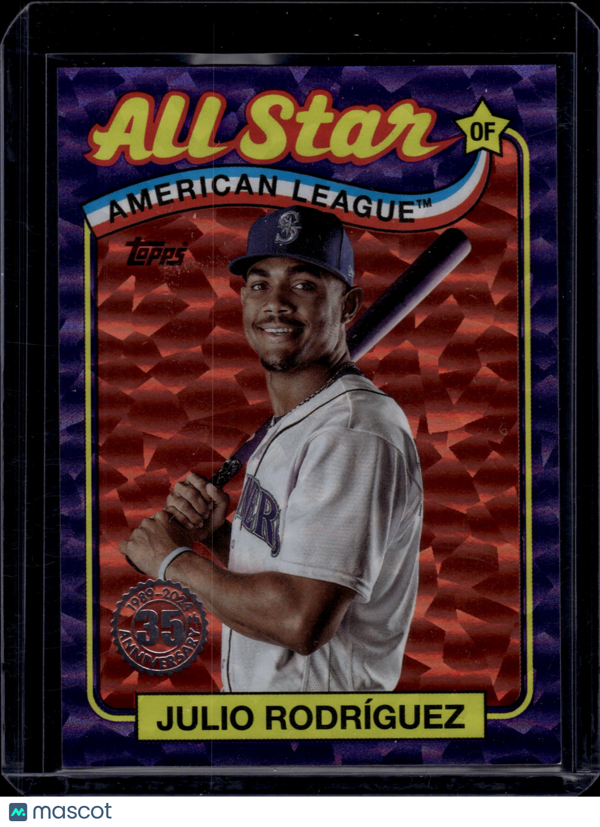 2024 Topps (1988 All-Star Throwback) Julio Rodríguez #89ASB-24 Purple 64/75