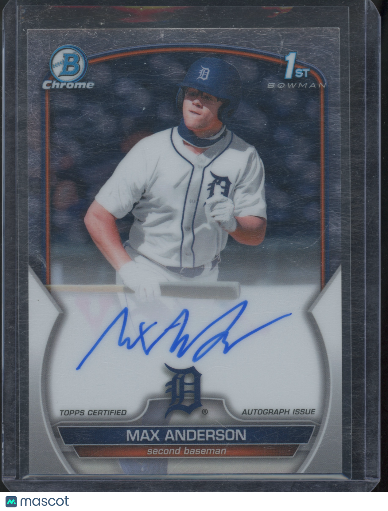 2023 Bowman Chrome Prospect Autograph Max Anderson #CDA-MA