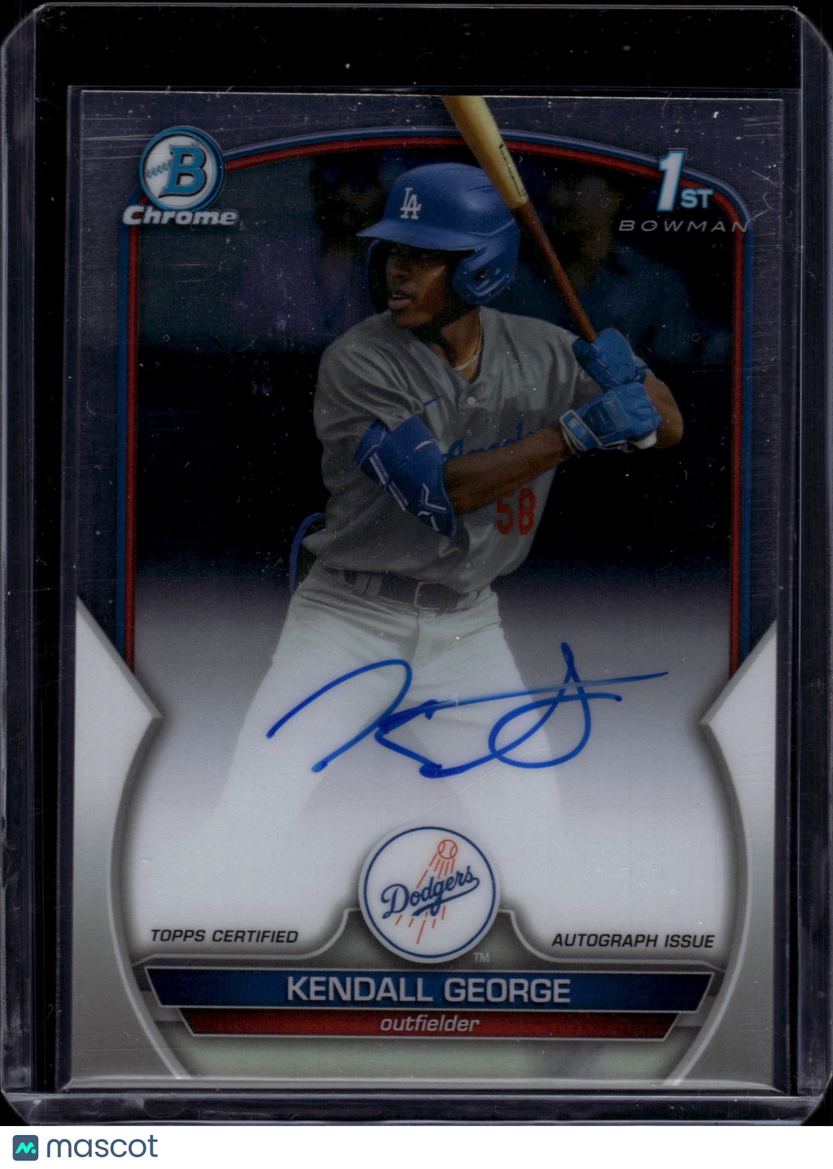 2023 Bowman Chrome Draft Kendall George #CDA-KG Prospect Auto – Gameday ...
