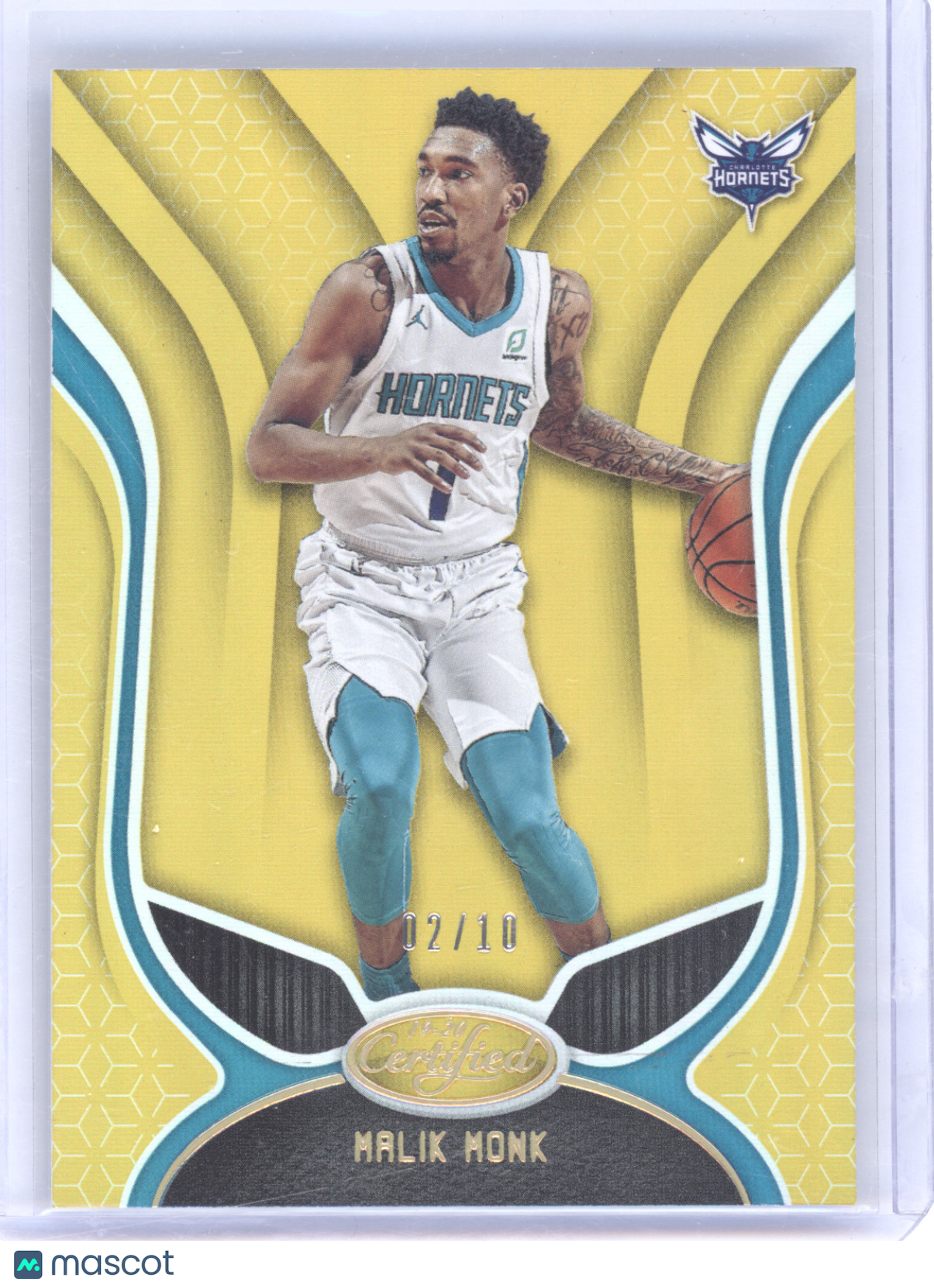 2019 Panini Certified Basketball Malik Monk #5 Gold 02/10