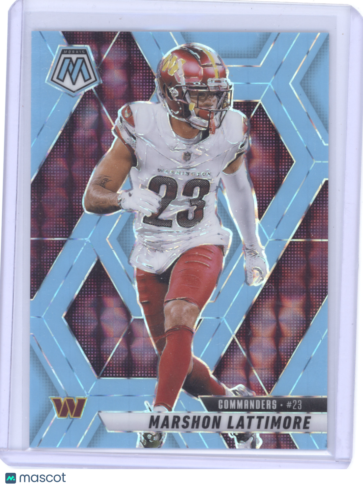 2025 Panini Mosaic Football Marshon Lattimore #7 Mosaic Blue 05/15