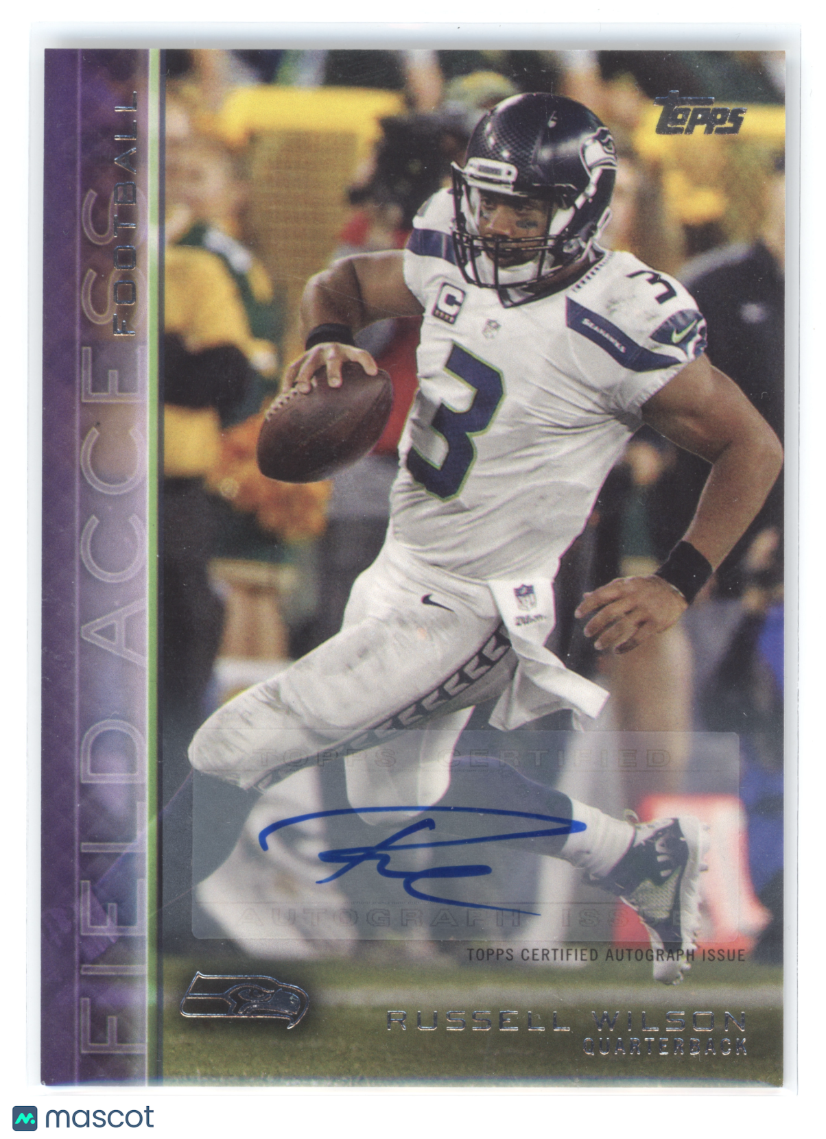 2015 Topps Football Russell Wilson #143 Field Access Autograph 04/25