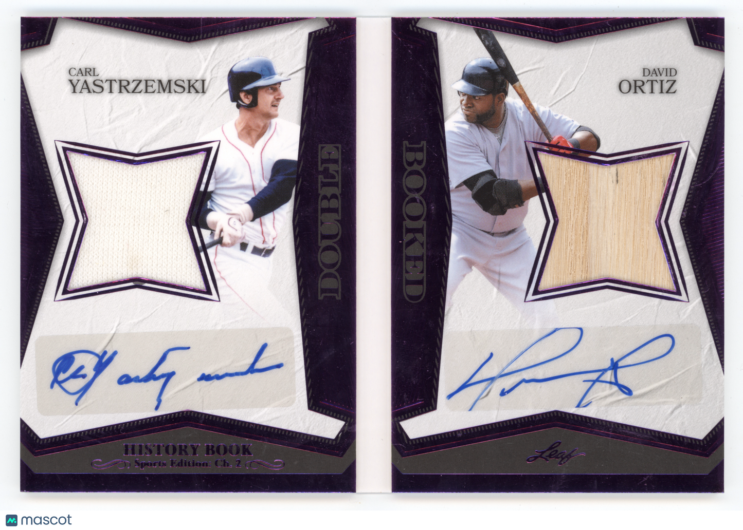 2025 Leaf History Book Double Booked C. Yastrzemski D. Ortiz #DB-4 Dual Auto 4/8