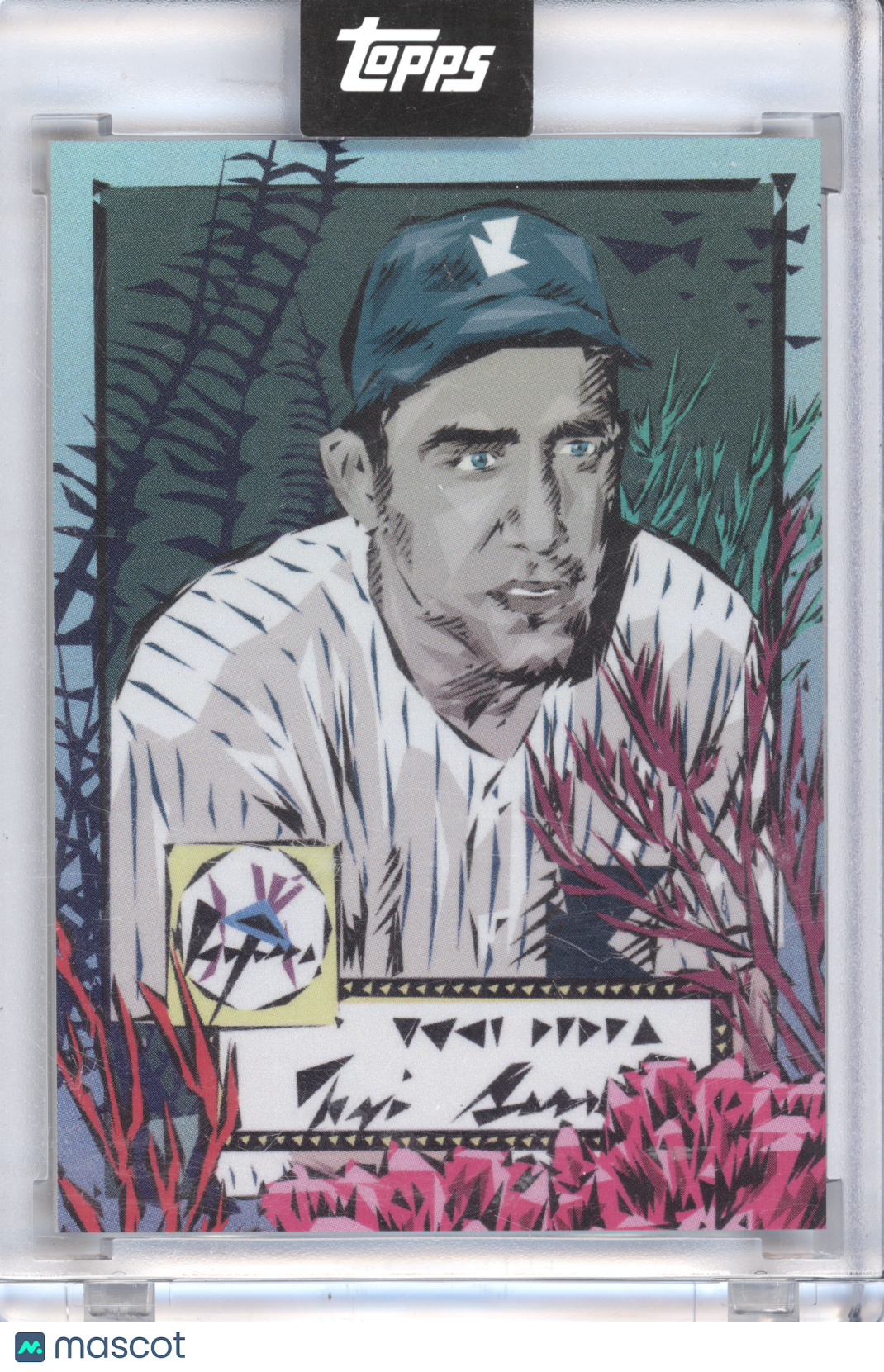 2022 Topps X Naturel 1952 Yogi Berra #A-2 Encased Art 18/25