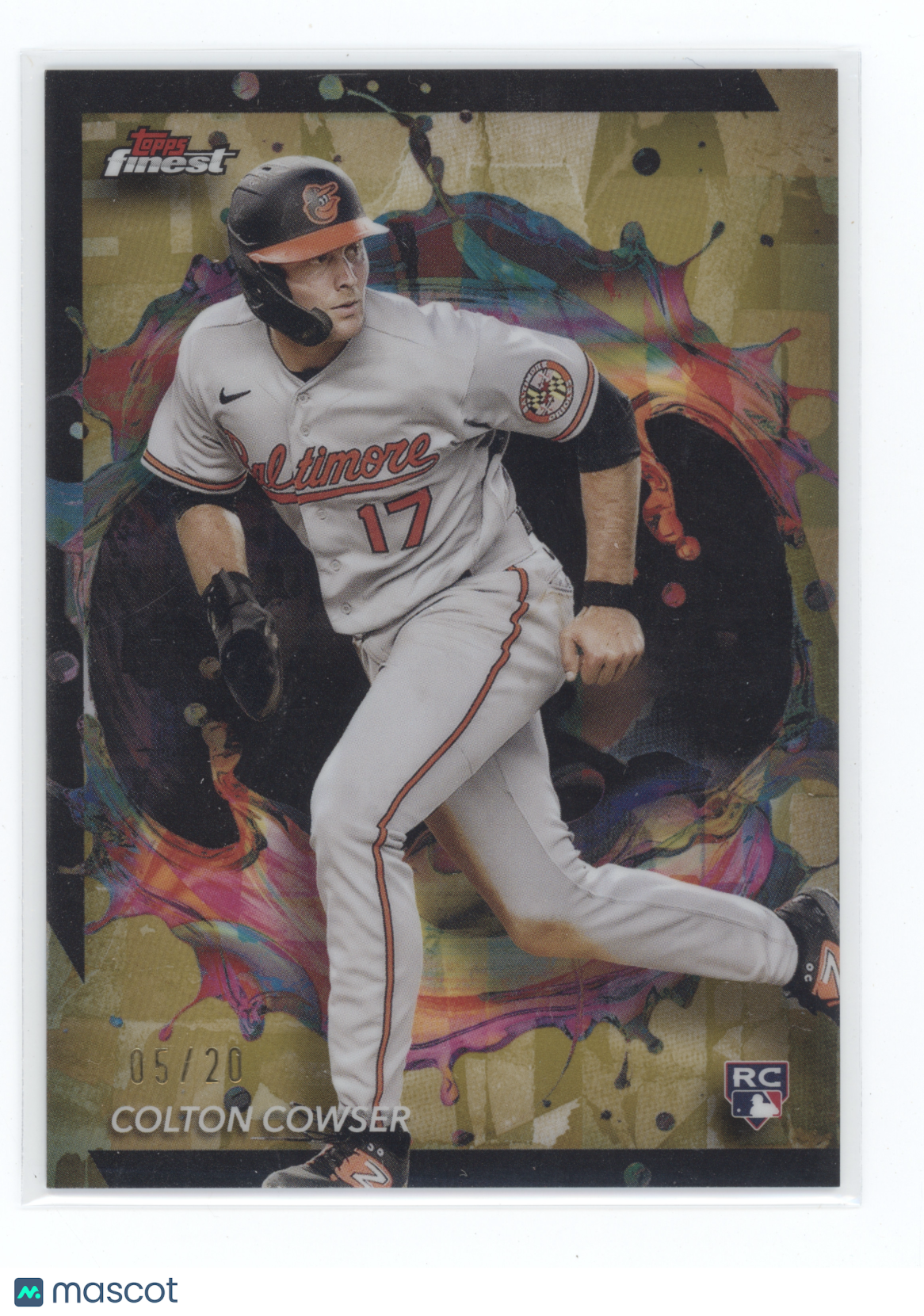 2024 Topps Finest Baseball Colton Cowser #255 Black Refractor 05/20 RC