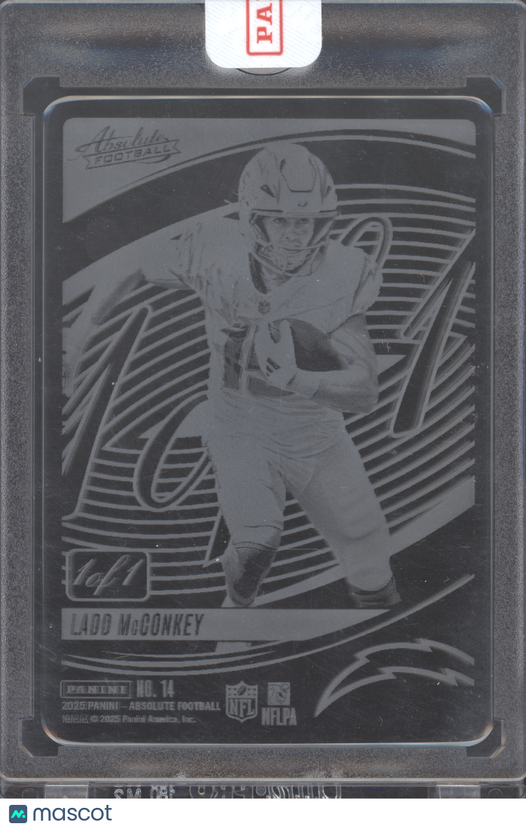 2025 Panini Absolute Glass Ladd McConkey #14 1 of 1