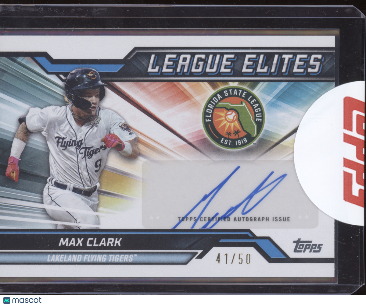 2025 Topps Pro Debut League Elites Autographs Max Clark #LEA-MC 41/50 ...