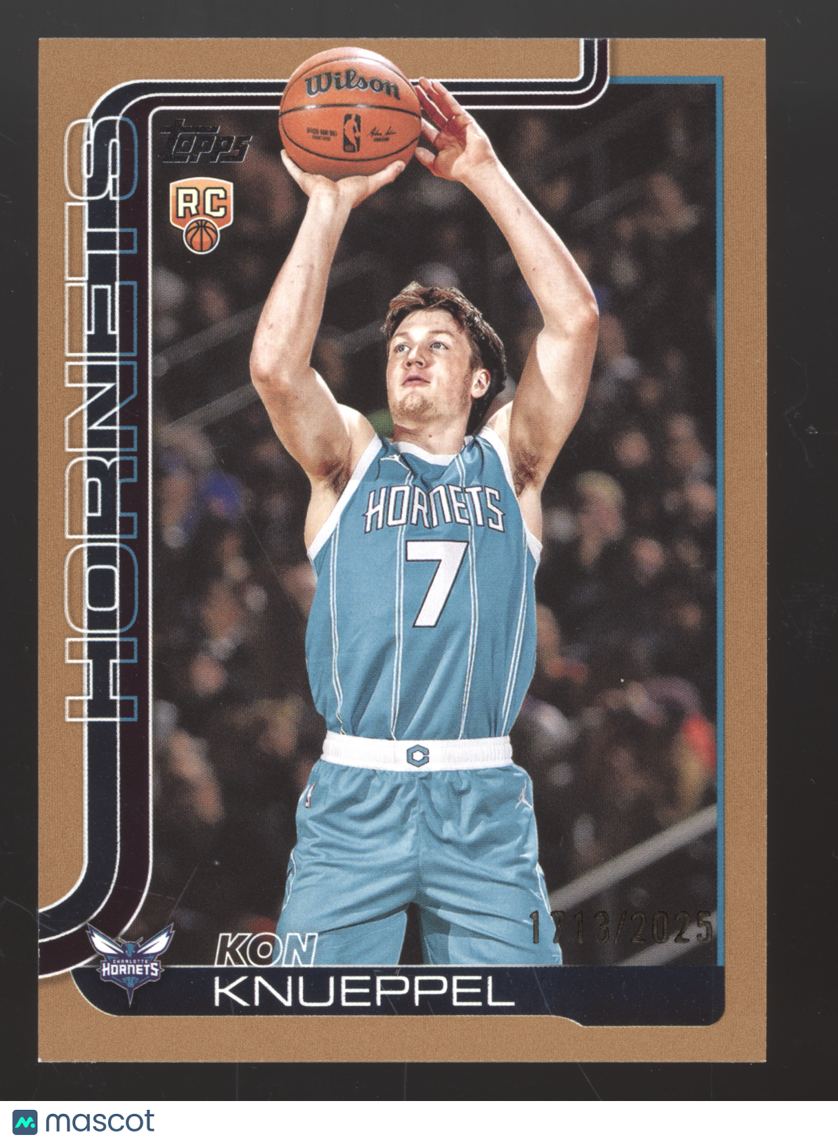 2025 Topps Basketball Kon Knueppel #204 Gold RC 1713/2025