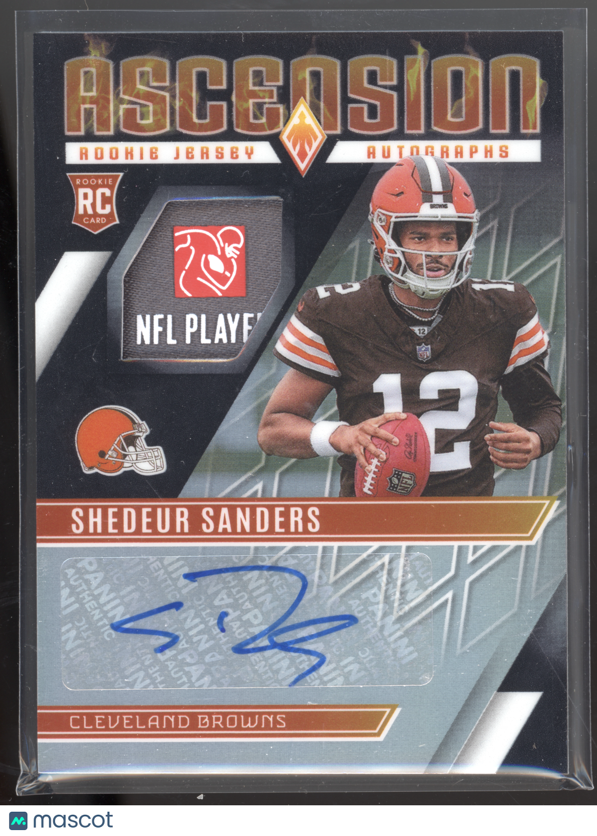 2025 Panini Phoenix Ascension Shedeur Sanders #ARJ-SSS Jersey Auto 2/3 RC