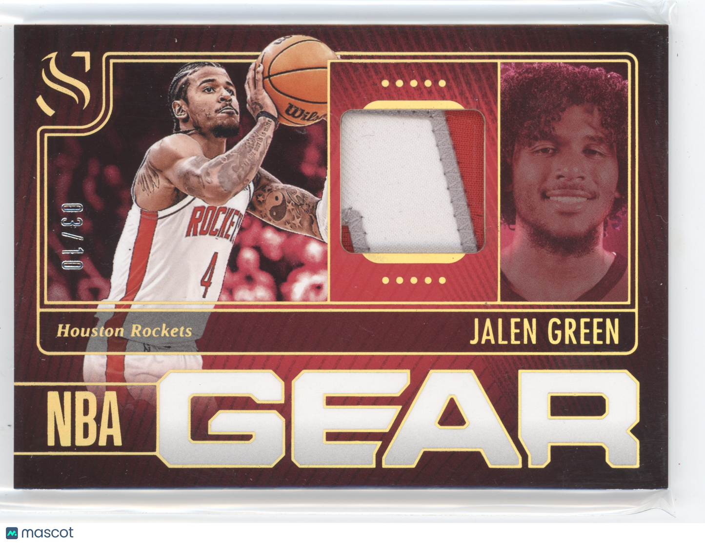 2024 Panini Silhouette NBA Gear Jalen Green #NG-JGR 03/10 Memorabilia