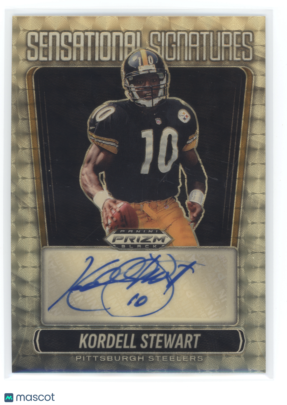 2025 Panini Prizm Black Sensational Signatures Kordell Stewart Gold Vinyl 5/5