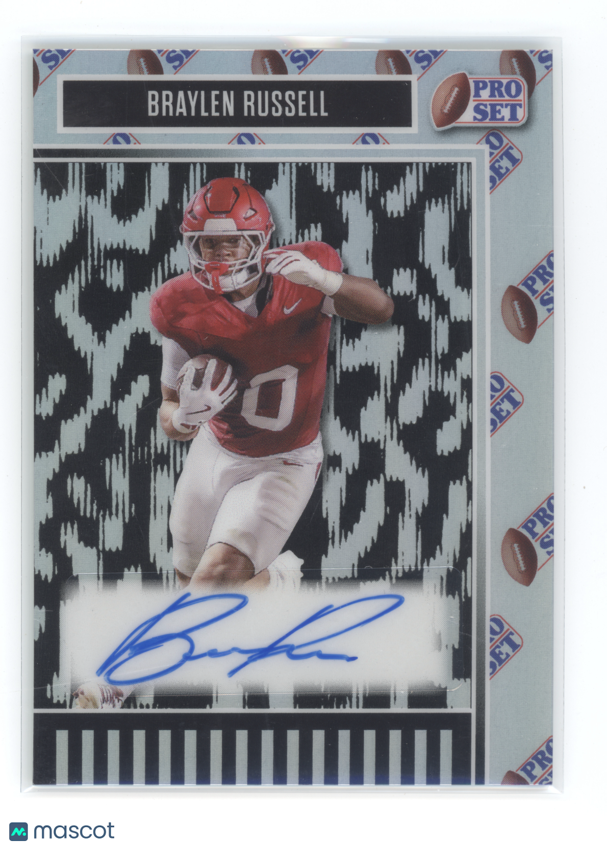 2025 Leaf Pro Set Football Braylen Russell #BA-BR1 Signature Card 1/1
