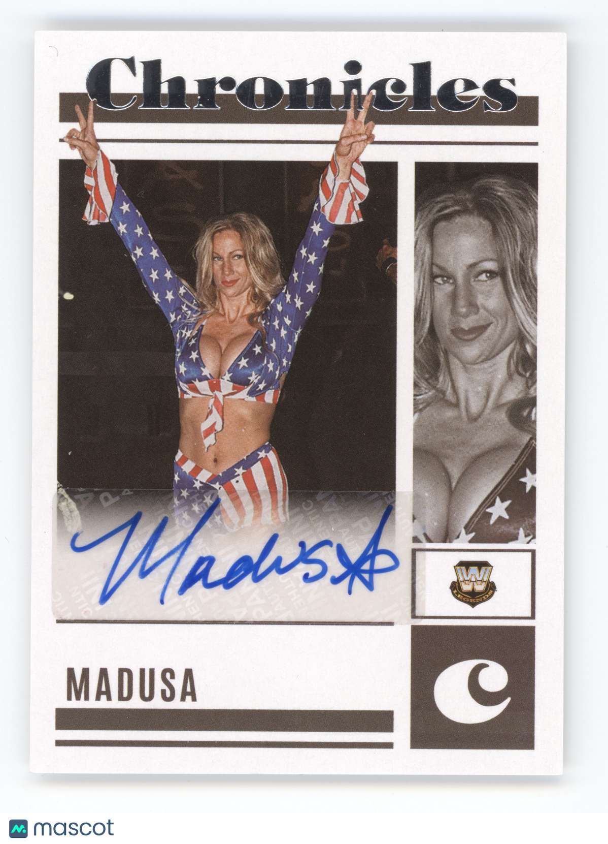 2023 Panini Chronicles WWE Signatures Madusa #CS-MDS