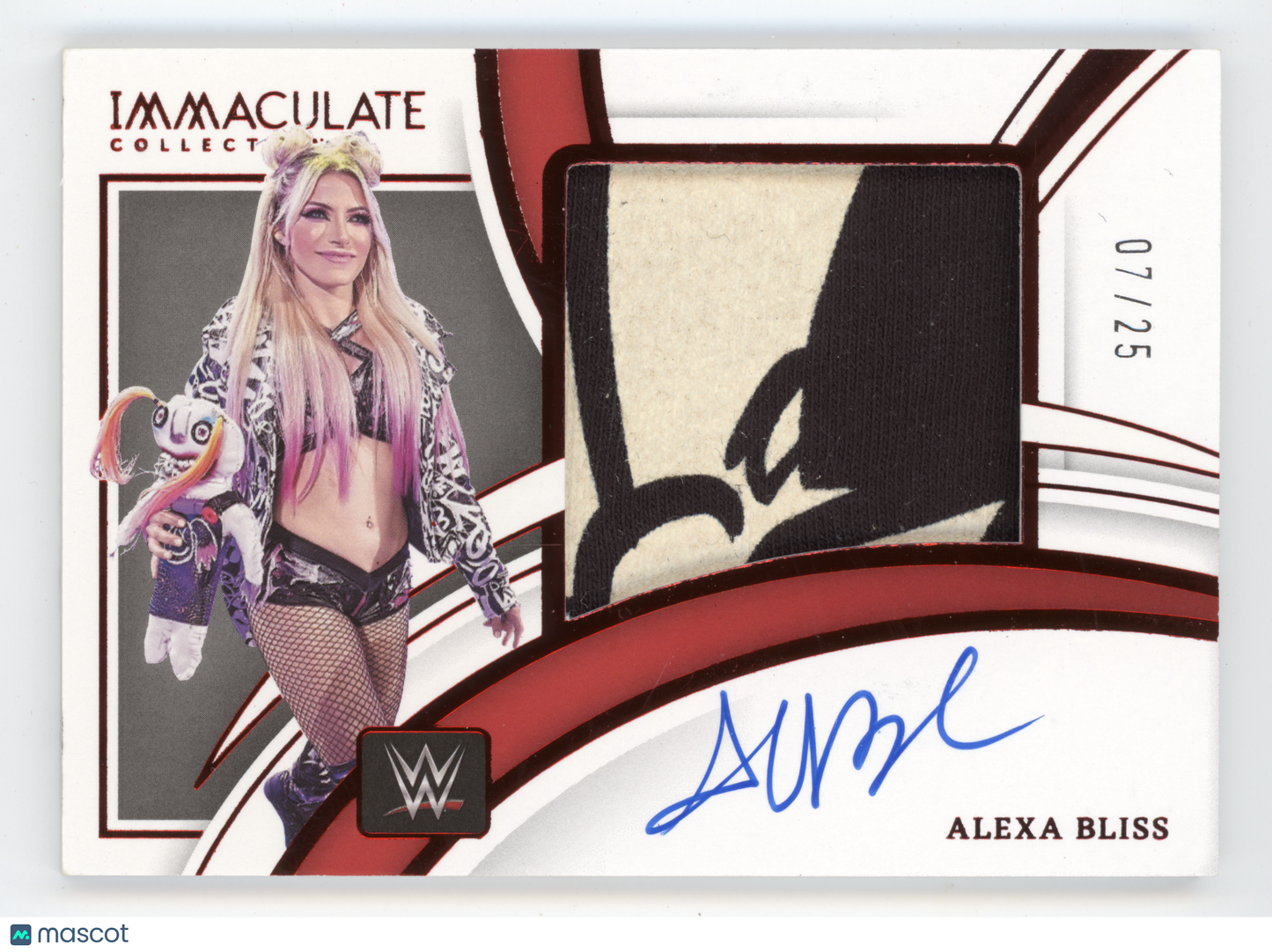 2022 Panini Immaculate Collection Alexa Bliss #PM-ABS Patch Autograph 07/25