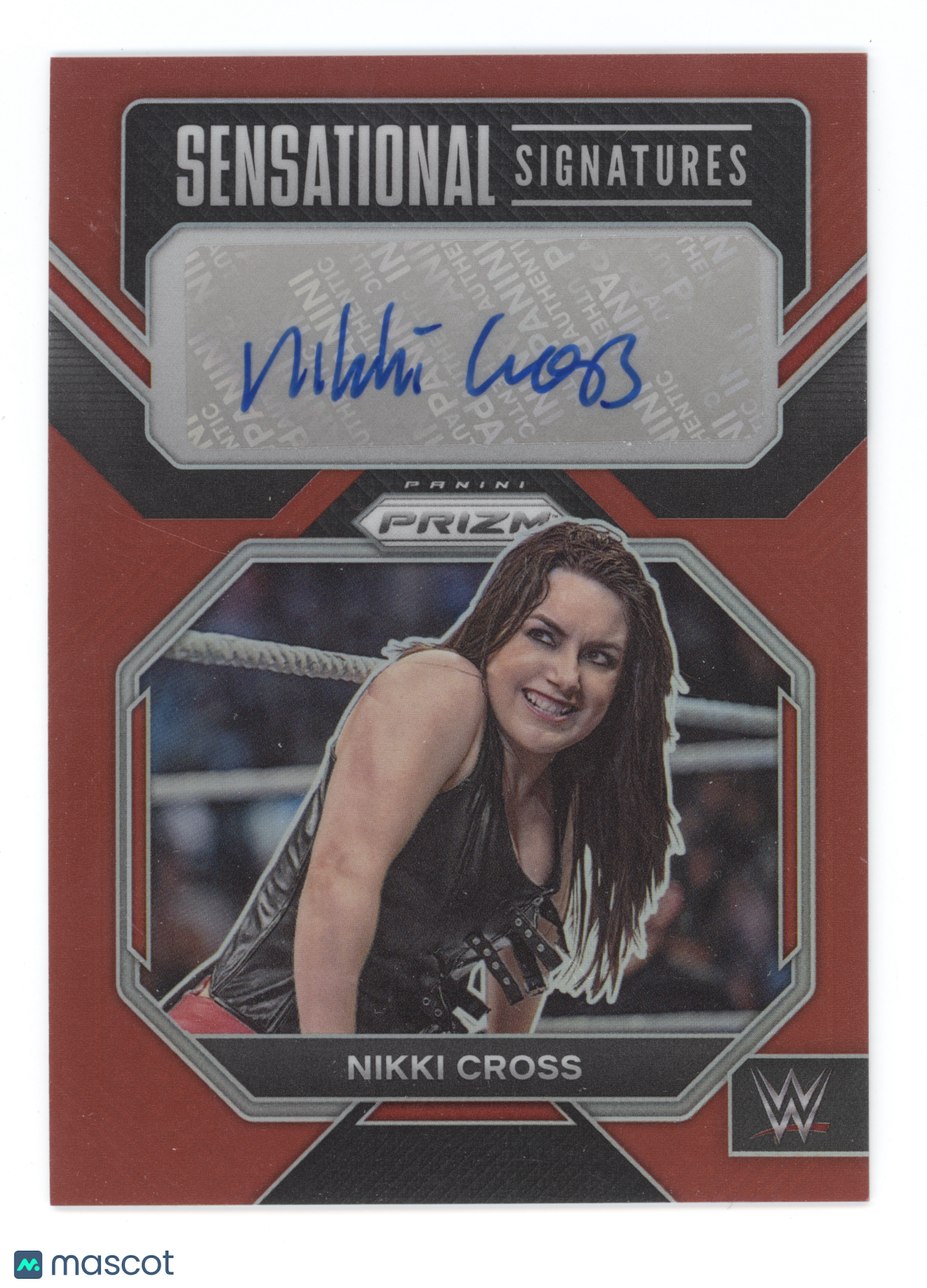 2023 Panini Prizm WWE Sensational Signatures Nikki Cross #SN-NCS Red