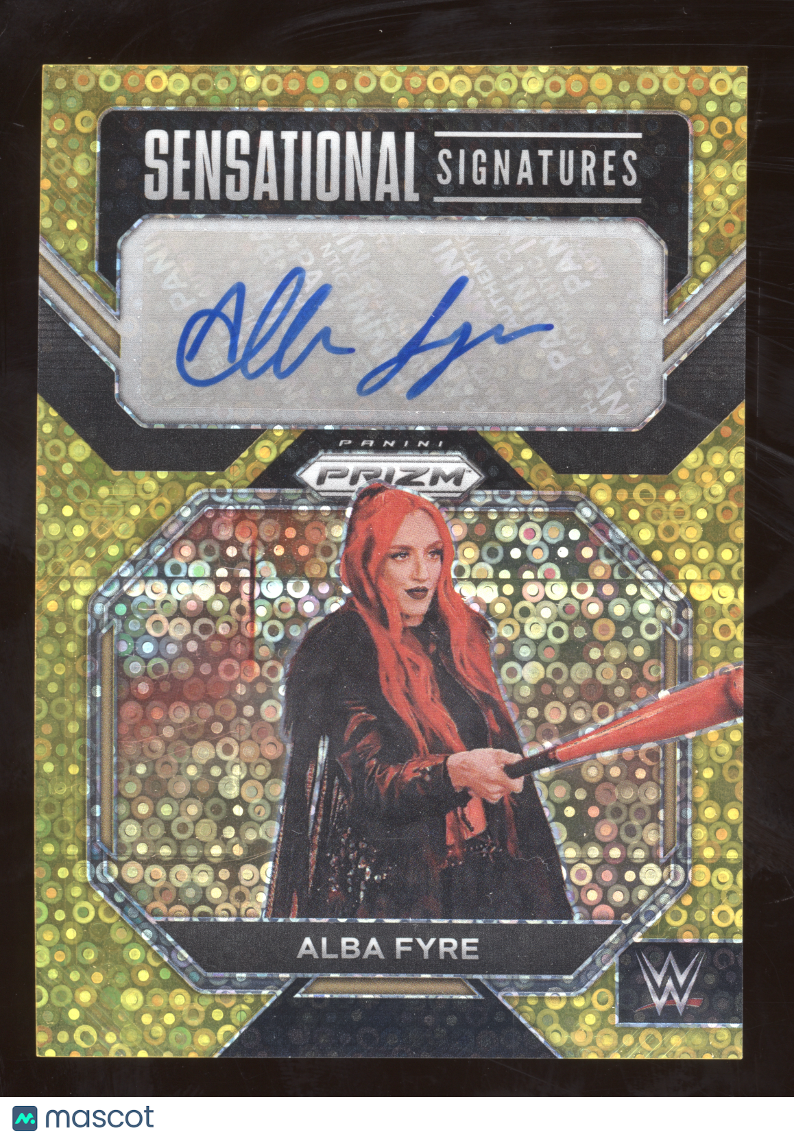 2023 Panini Prizm WWE Sensational Signatures Alba Fyre #SN-AFR Gold 04/10