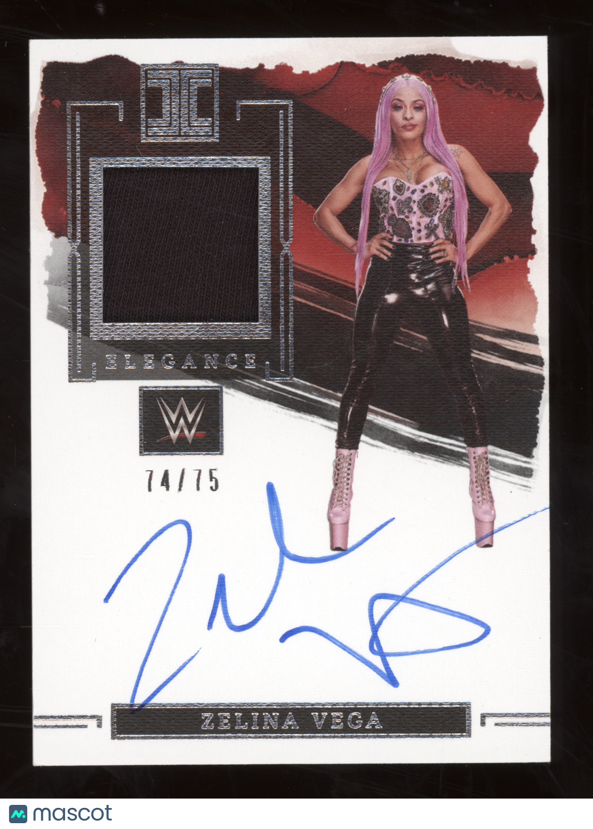 2023 Panini Impeccable Elegance Memorabilia Autograph Zelina Vega #EM-ZLV 74/75
