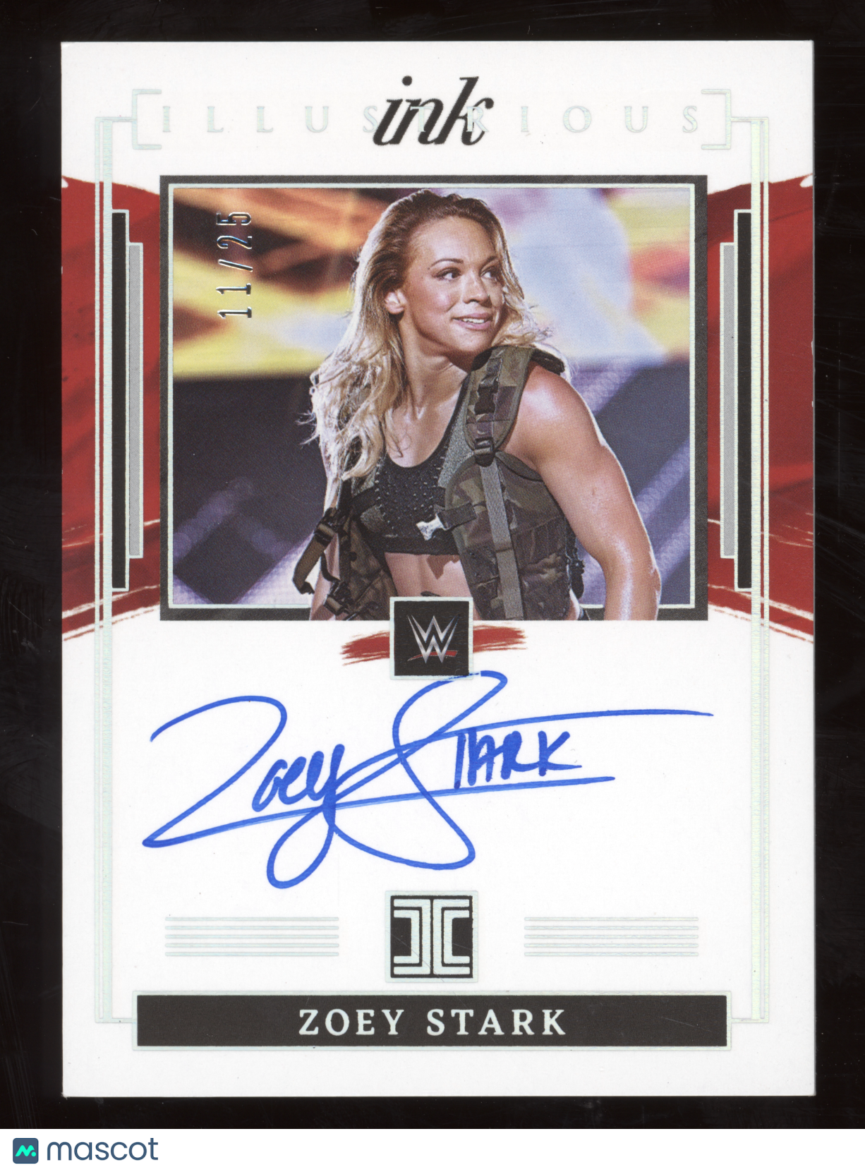 2022 Panini Impeccable WWE Illustrious Ink Autos Zoey Stark #IL-ZST Silver 11/25
