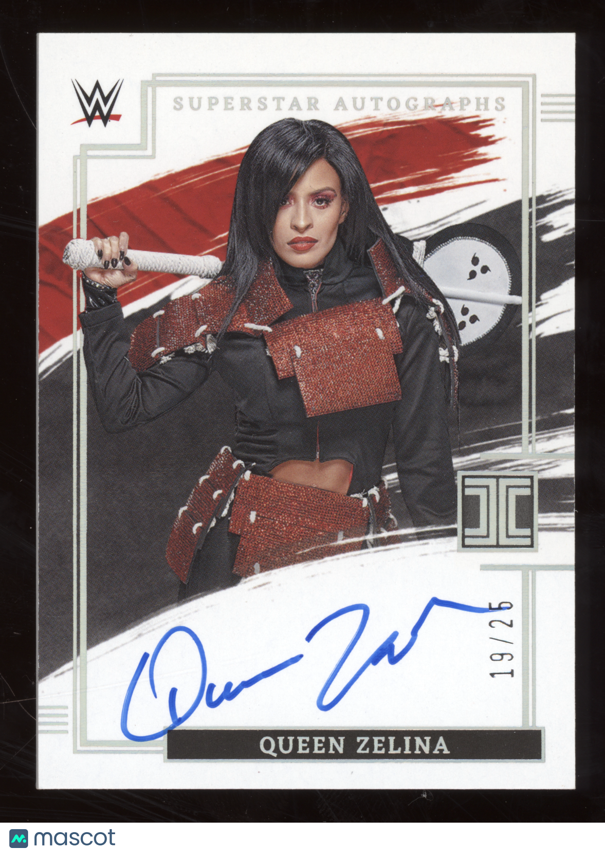 2022 Panini Impeccable WWE Superstar Autograph Queen Zelina #SA-QZL Silver 19/25