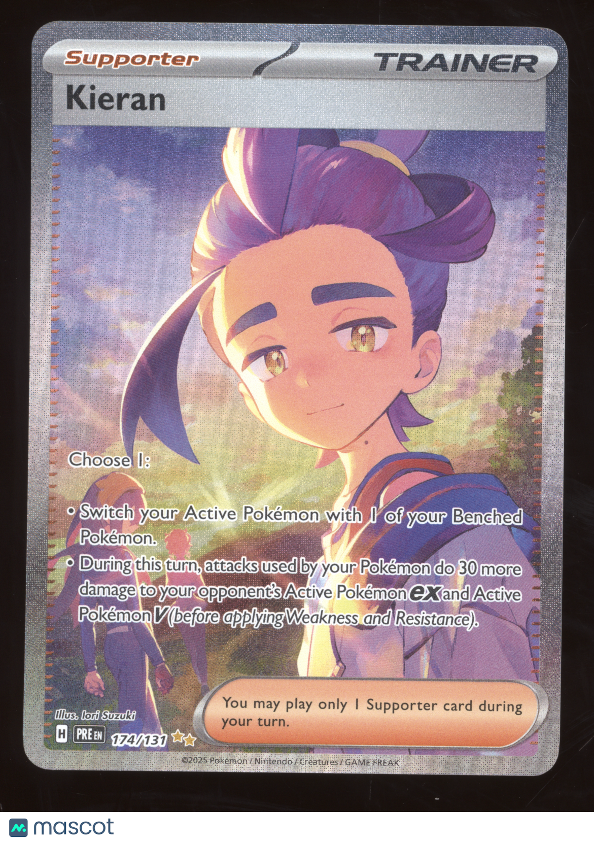 2025 S&V Prismatic Evolutions Kieran Secret Rare #174/131