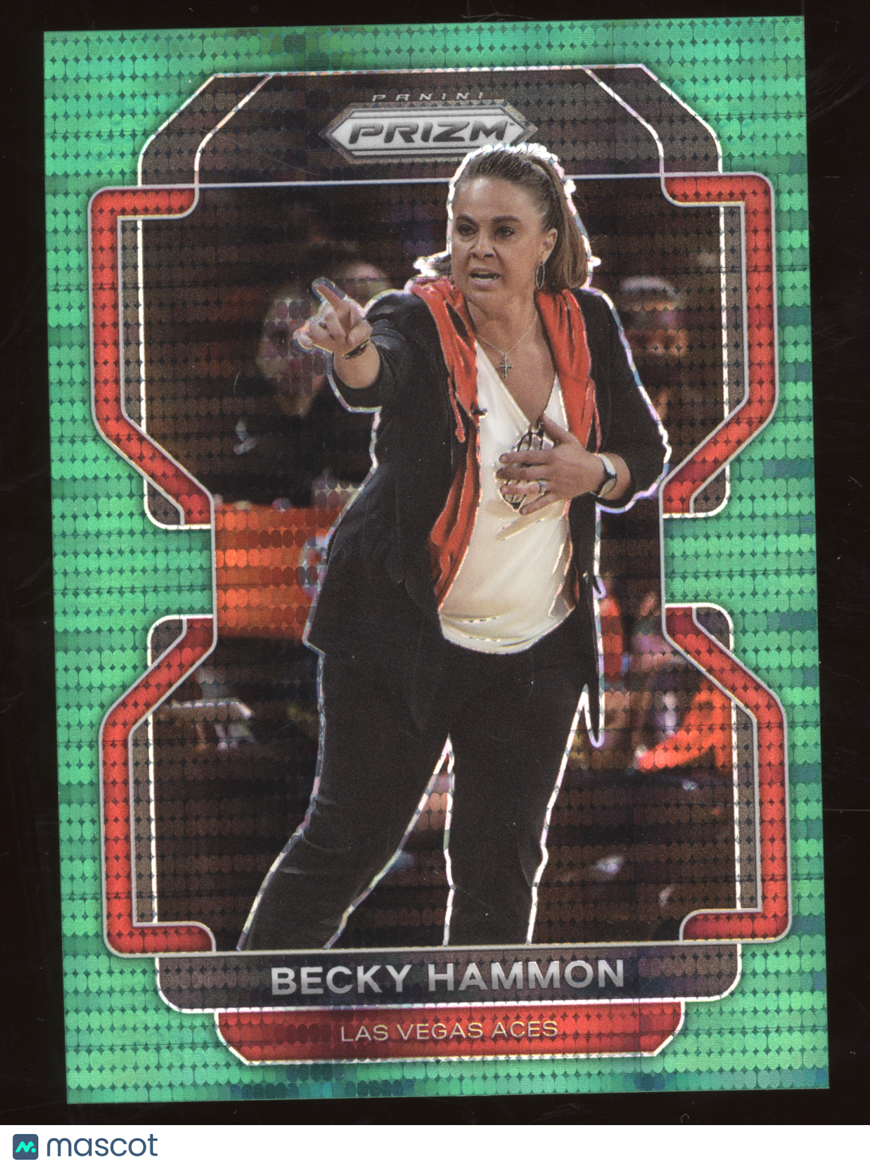 2022 Panini Prizm WNBA Basketball Becky Hammon #179 Green Pulsar 08/25