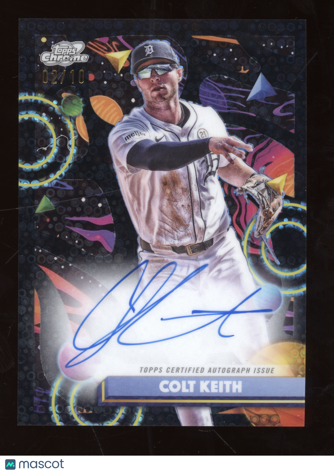 2025 Topps Cosmic Chrome Colt Keith #CCA-CK Black Eclipse Autograph 02/10