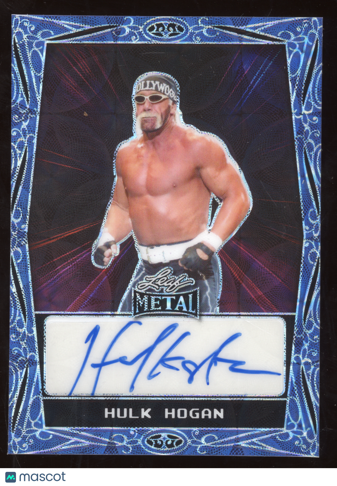 2024 Leaf Metal Hulk Hogan #BA-HH4 Blue Autograph 2/4