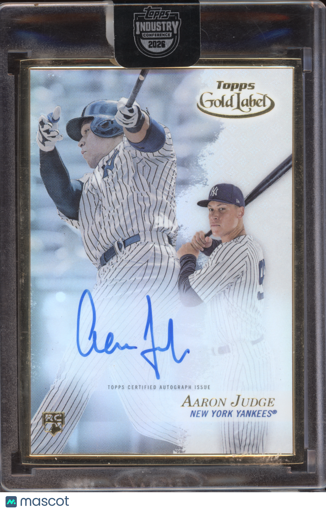 2017 Topps Gold Label Aaron Judge #FA-AJ Framed Autograph RC