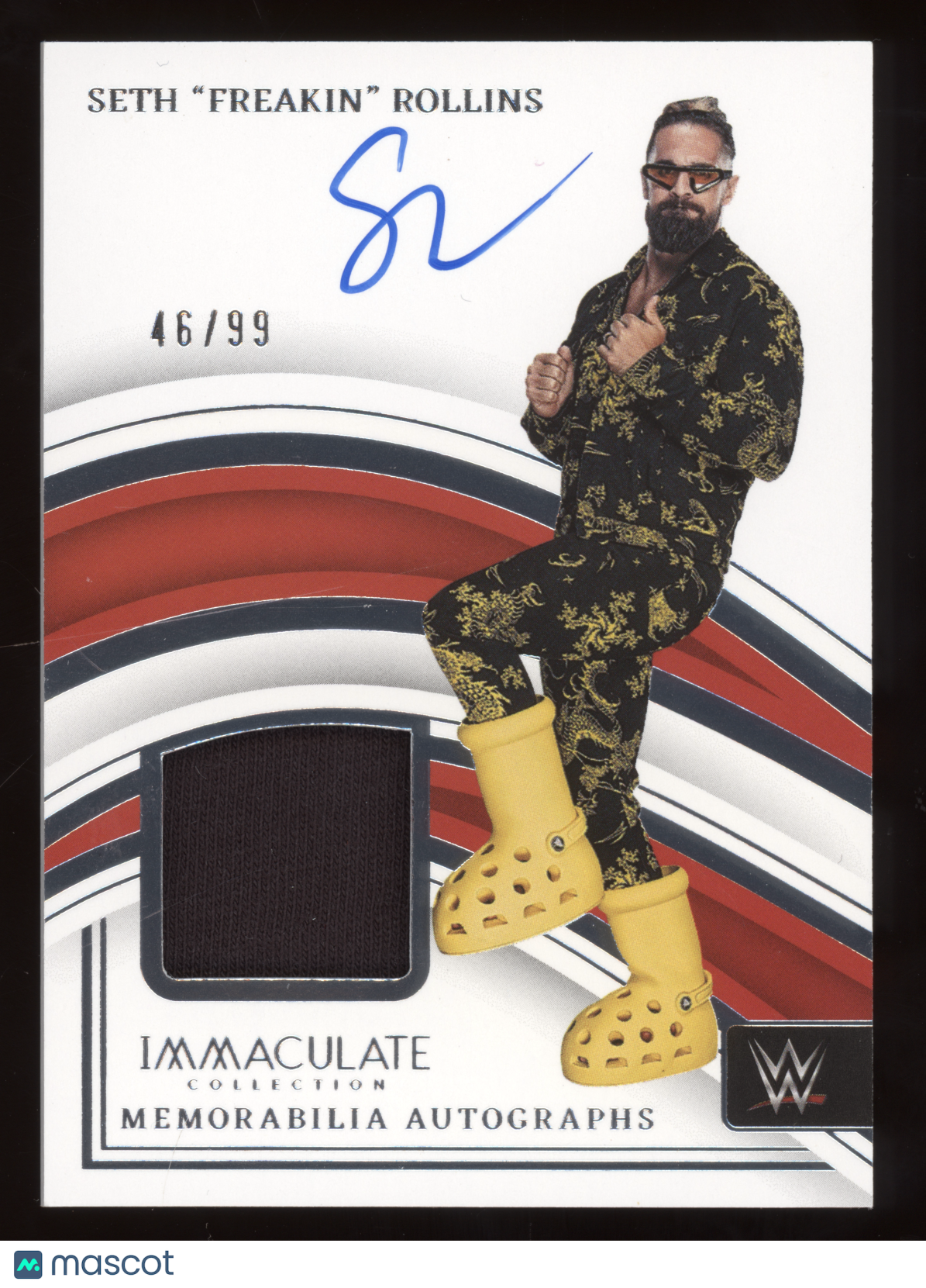 2023 Panini Immaculate Collection Seth "Freakin" Rollins #MASFR Patch Auto 46/99