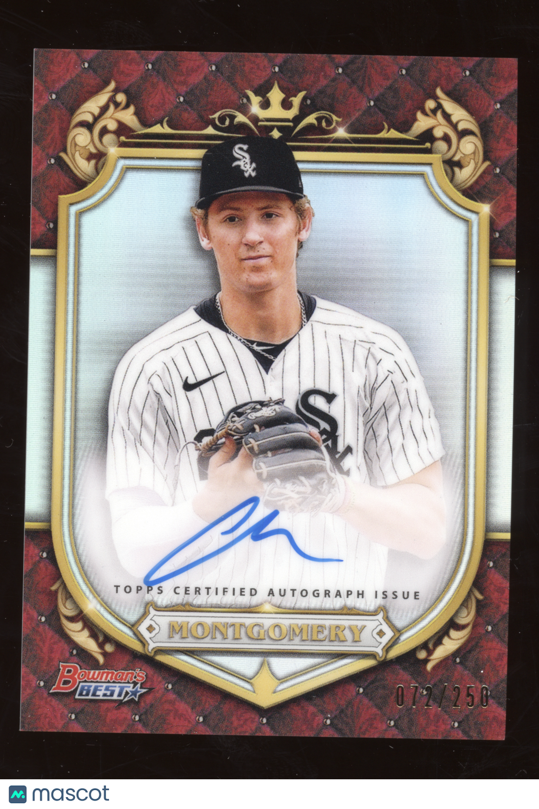 2022 Bowman's Best Prospective Royalty Autograph Card Colson Montgomery 072/250