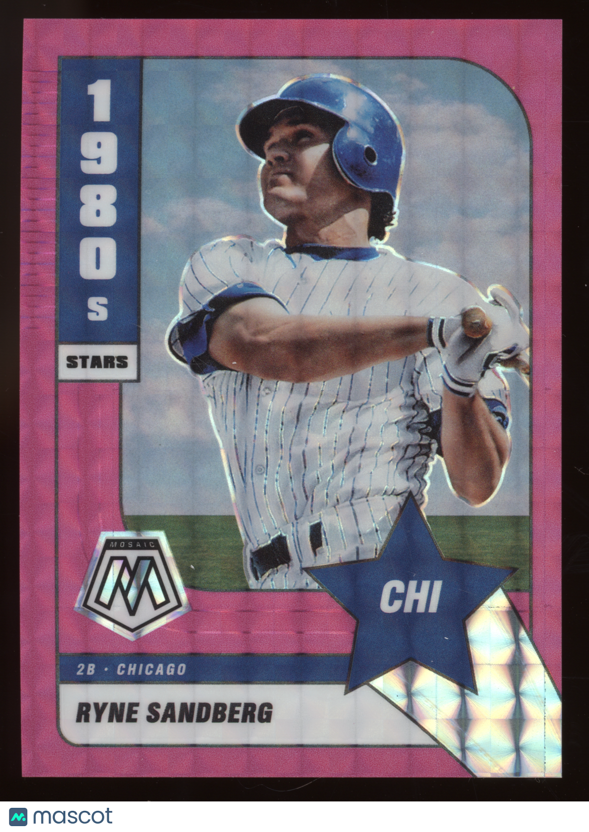 2022 Panini Mosaic 1980s Stars Ryne Sandberg #286 Pink 10/10