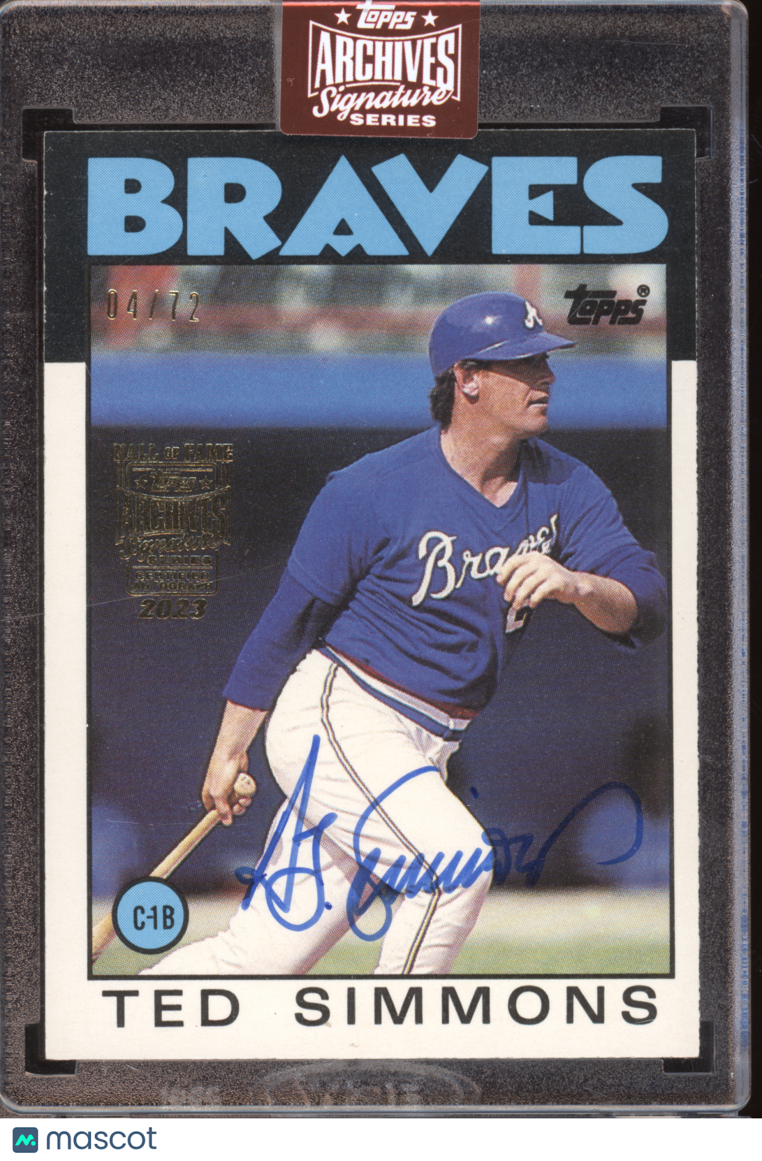 2023 Topps Archives Signature Series Ted Simmons #102T 04/72
