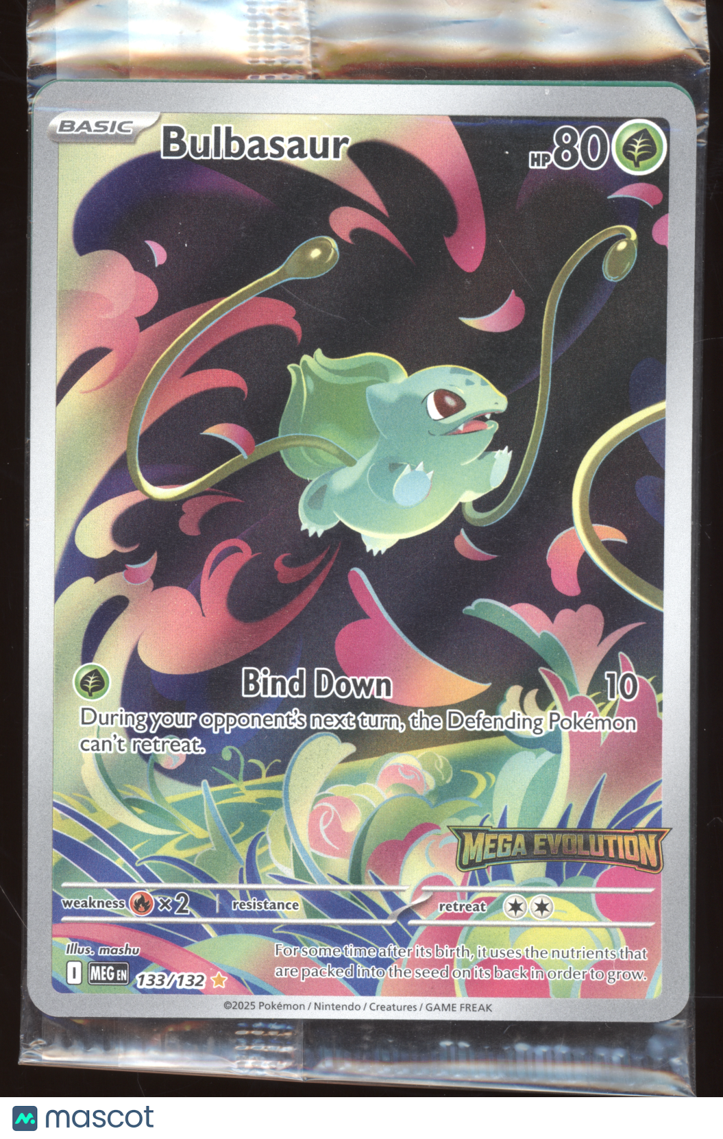 2025 Pokemon Mega Evolution Bulbasaur (sealed) Secret Rare #133/132